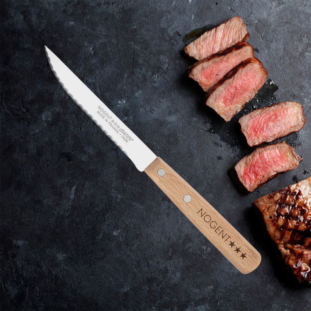 Couteau à steak classic Nogent manche noir
