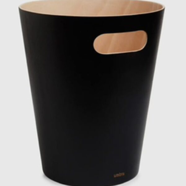 Woodrow Trash Can, Black