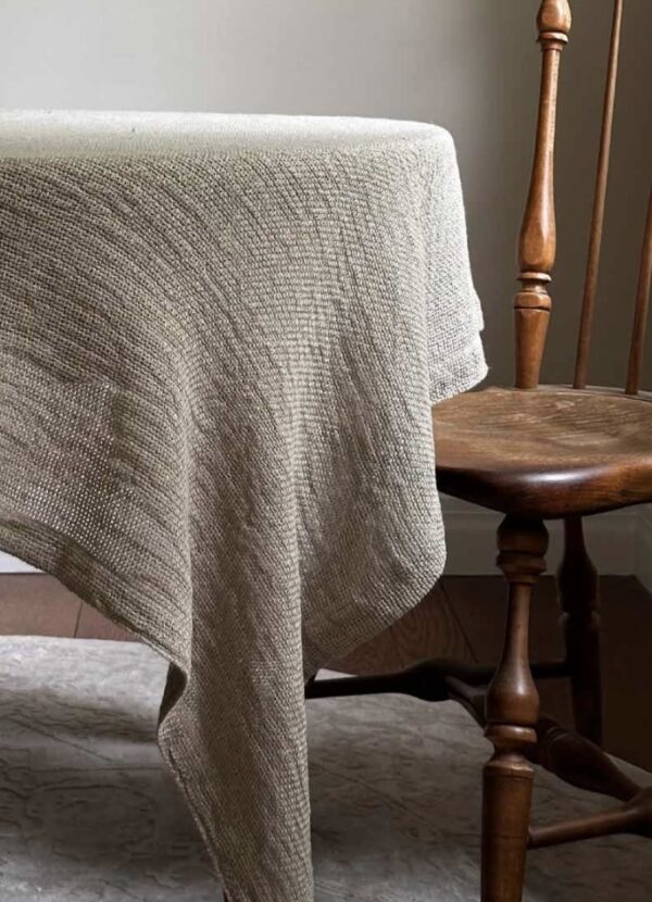 Wide Weave Linen Tablecloth, Medium