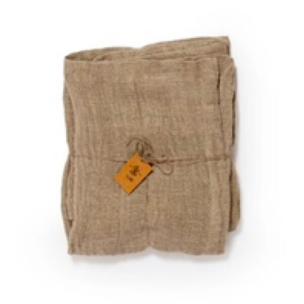 Wide Weave Linen Tablecloth, Medium 63” X 63”
