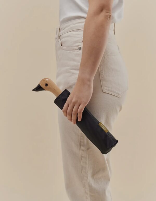 Classic Black Eco-Friendly Duckhead Umbrella - Image 6