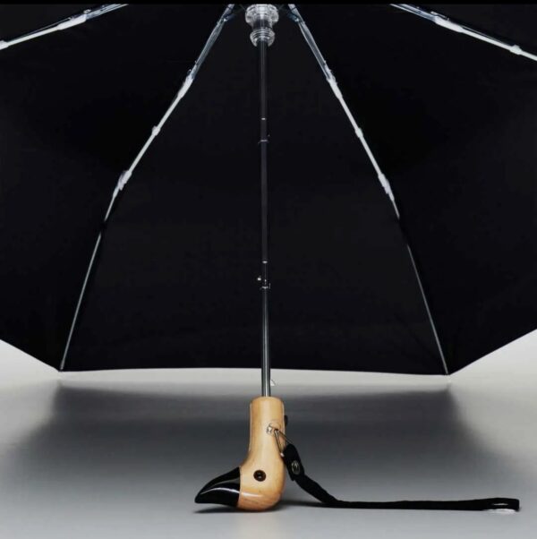 Classic Black Eco-Friendly Duckhead Umbrella - Image 3