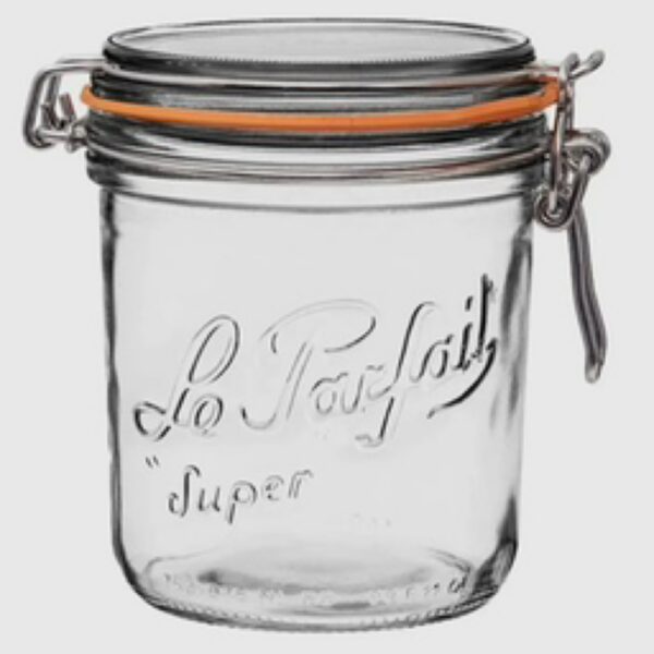 750ml French Glass Preserving Jar