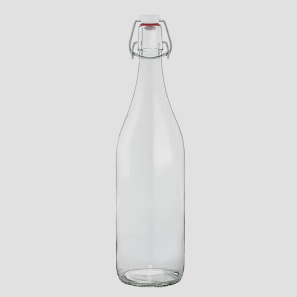 1L French Glass Swing Top Bottle With Airtight Stopper
