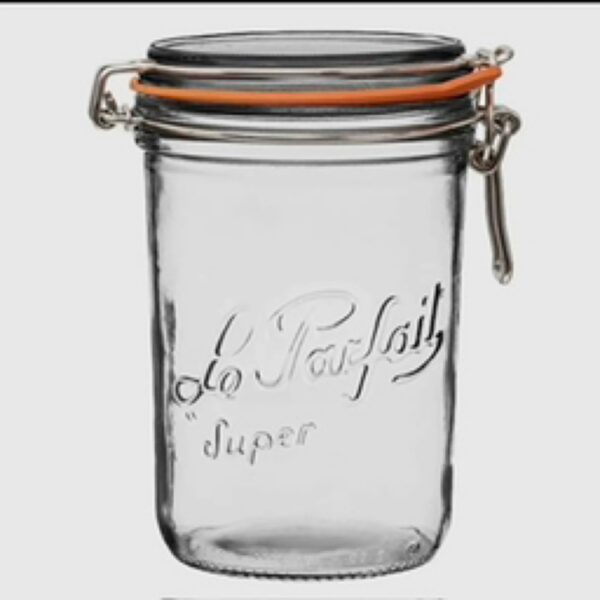 1L French Glass Preserving Jar