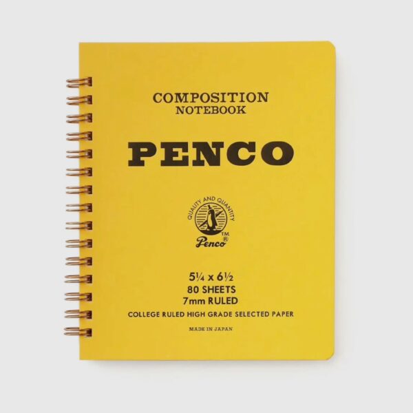 Penco Coil Notebook Medium Yellow